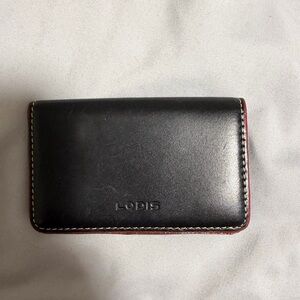 Lodis Black and Red Card Holder